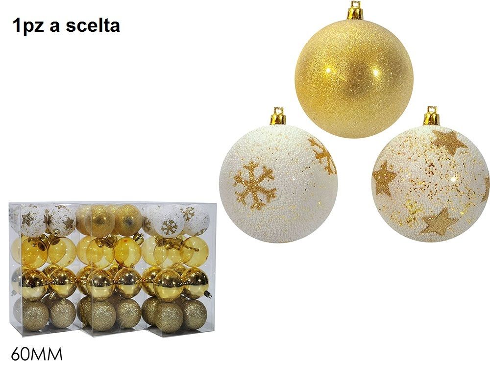 SET 16 PALLE 60MM ORO 3ASS.Happy Casa