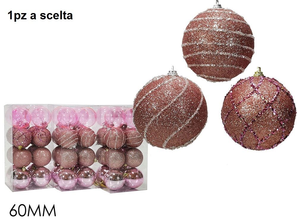 SET 16 PALLE 60MM ROSA 3ASS.Happy Casa