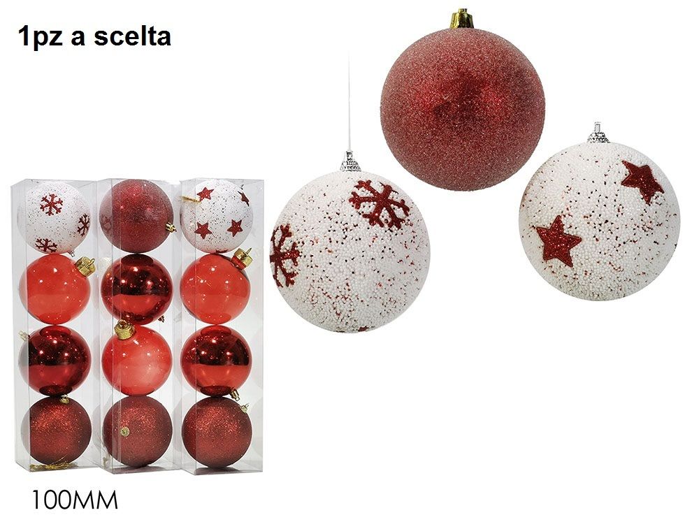 SET 4 PALLE 100MM ROSSE 3ASS.Happy Casa