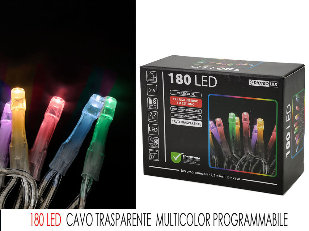 180 LED MULT. X EST CAVO TRASP. PROGHappy Casa