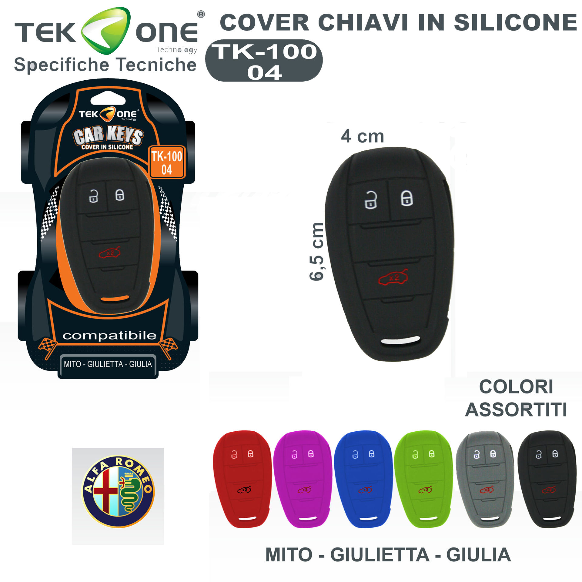 COVER CHIAVI IN SILICONE TK100-04Tekone