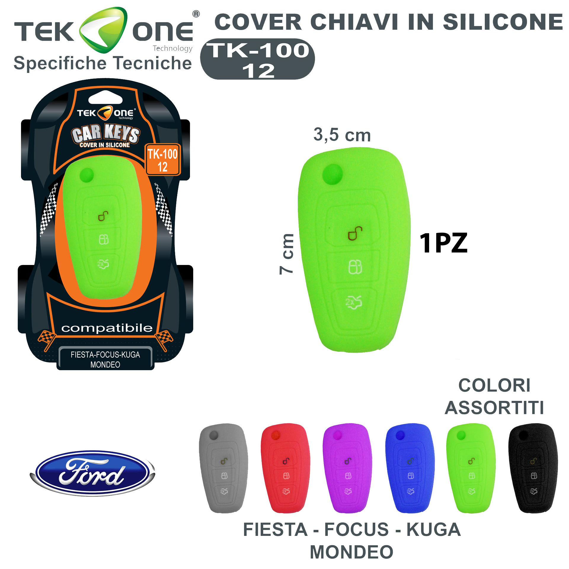 COVER CHIAVI IN SILICONE TK100-12Tekone