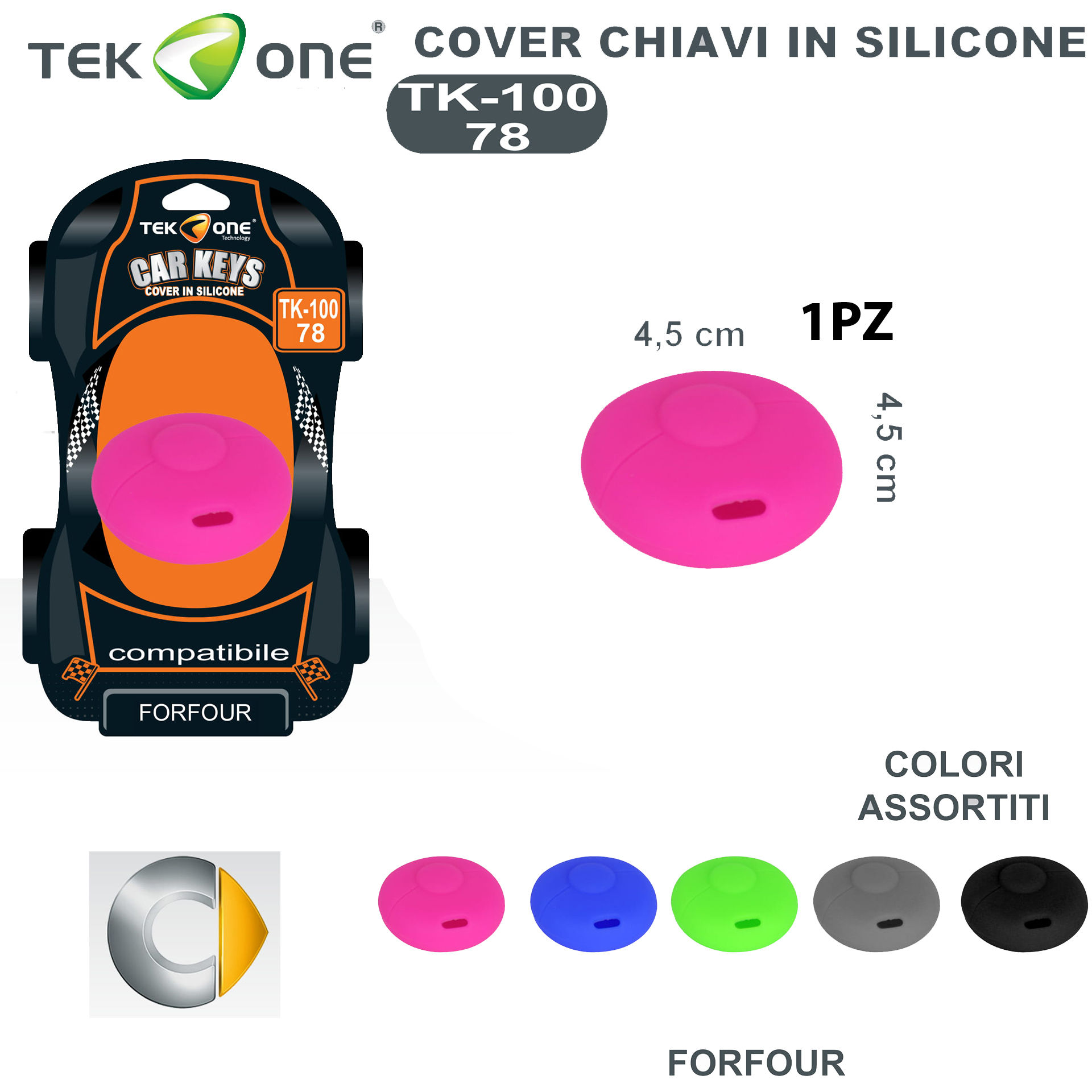 COVER CHIAVI IN SILICONE TK100-78Tekone