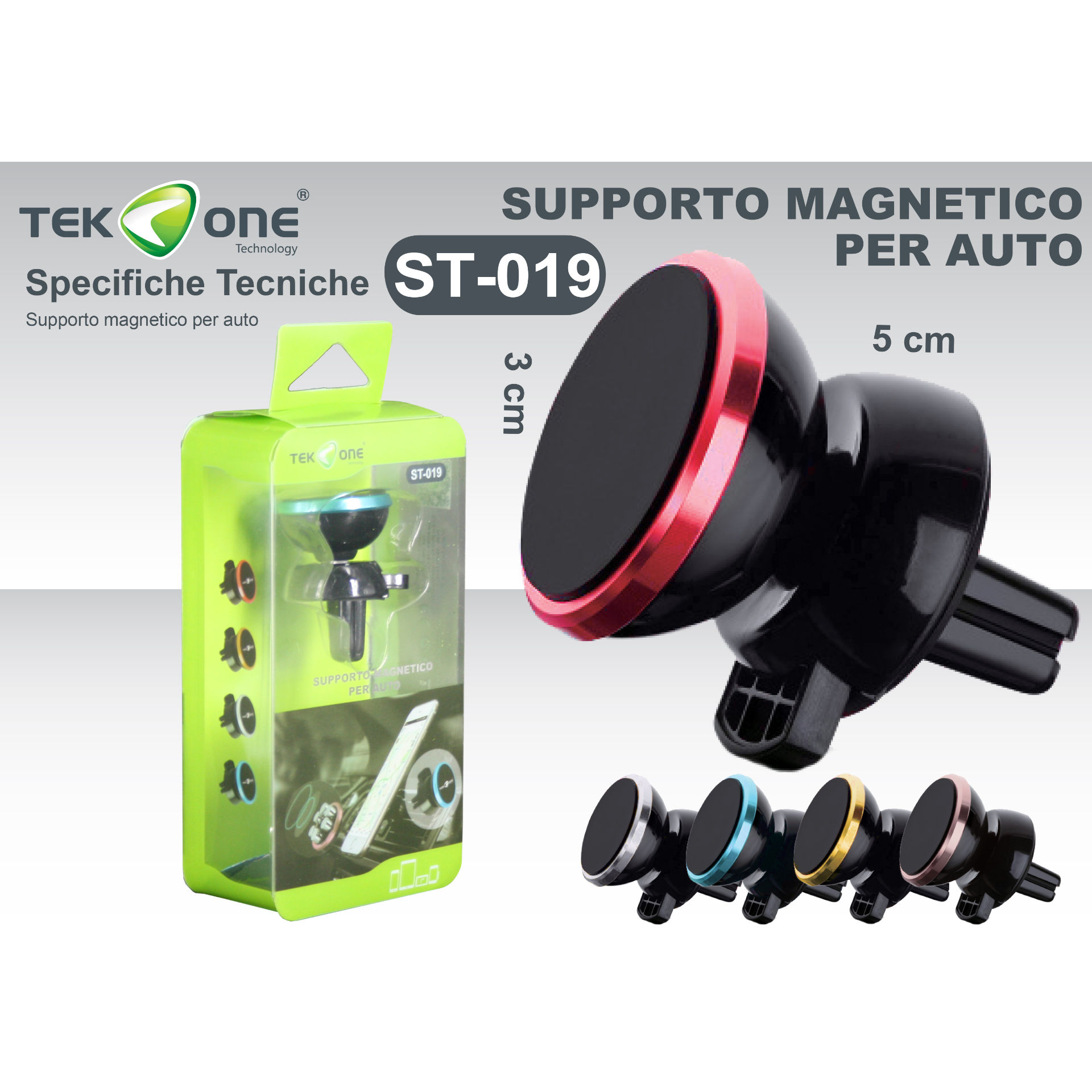 SUPPORTO MAGNETICO PER AUTO ST019Tekone