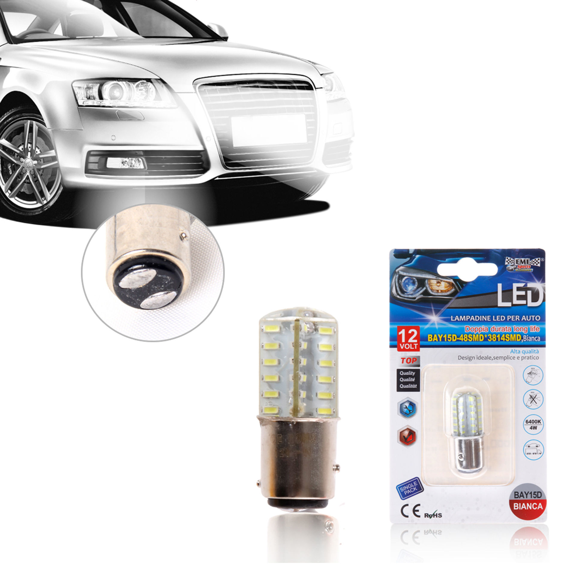 LAMPADINE LED PER AUTO 1PCSEmi Style