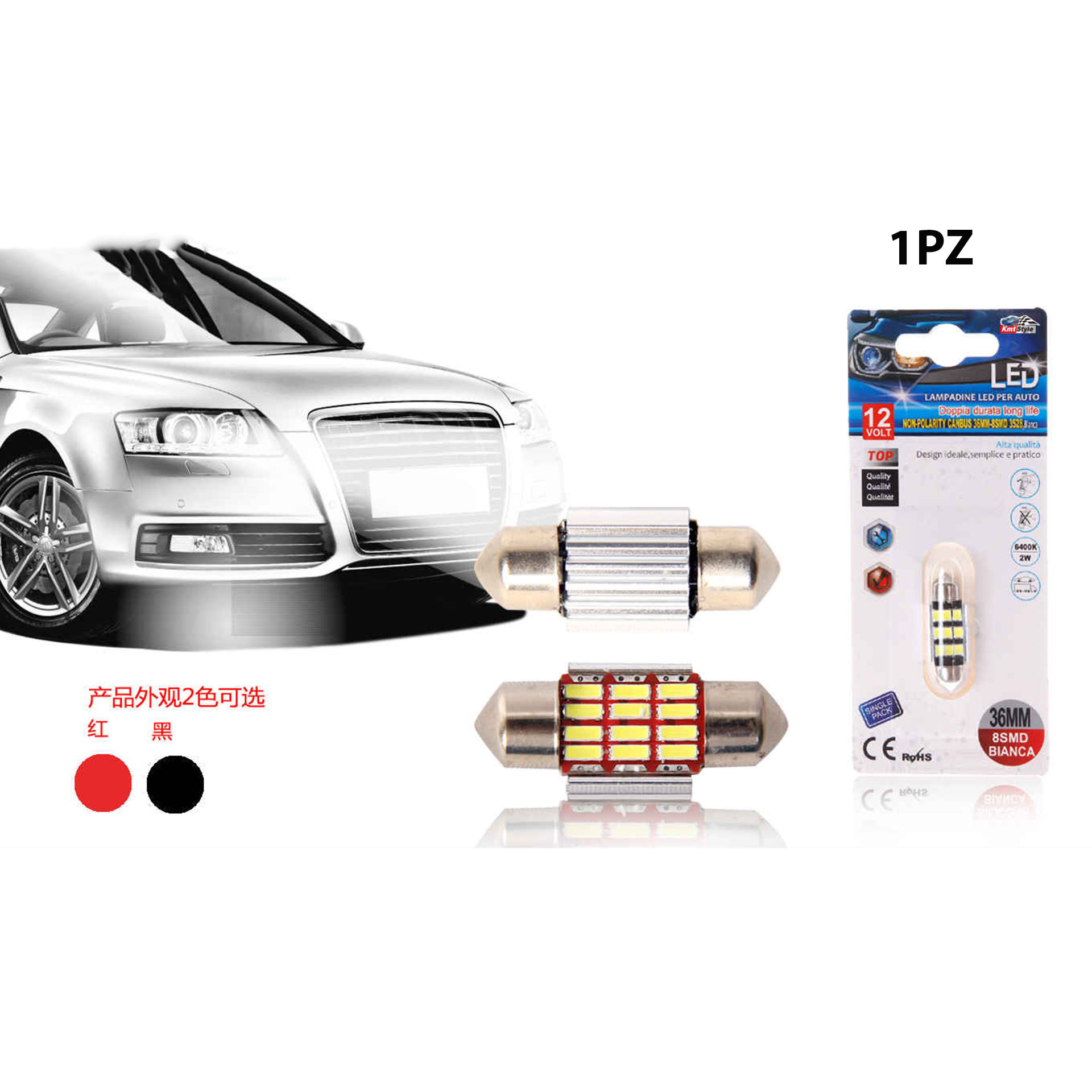 LAMPADINE LED PER AUTO 1PZ 36MMEmi Style