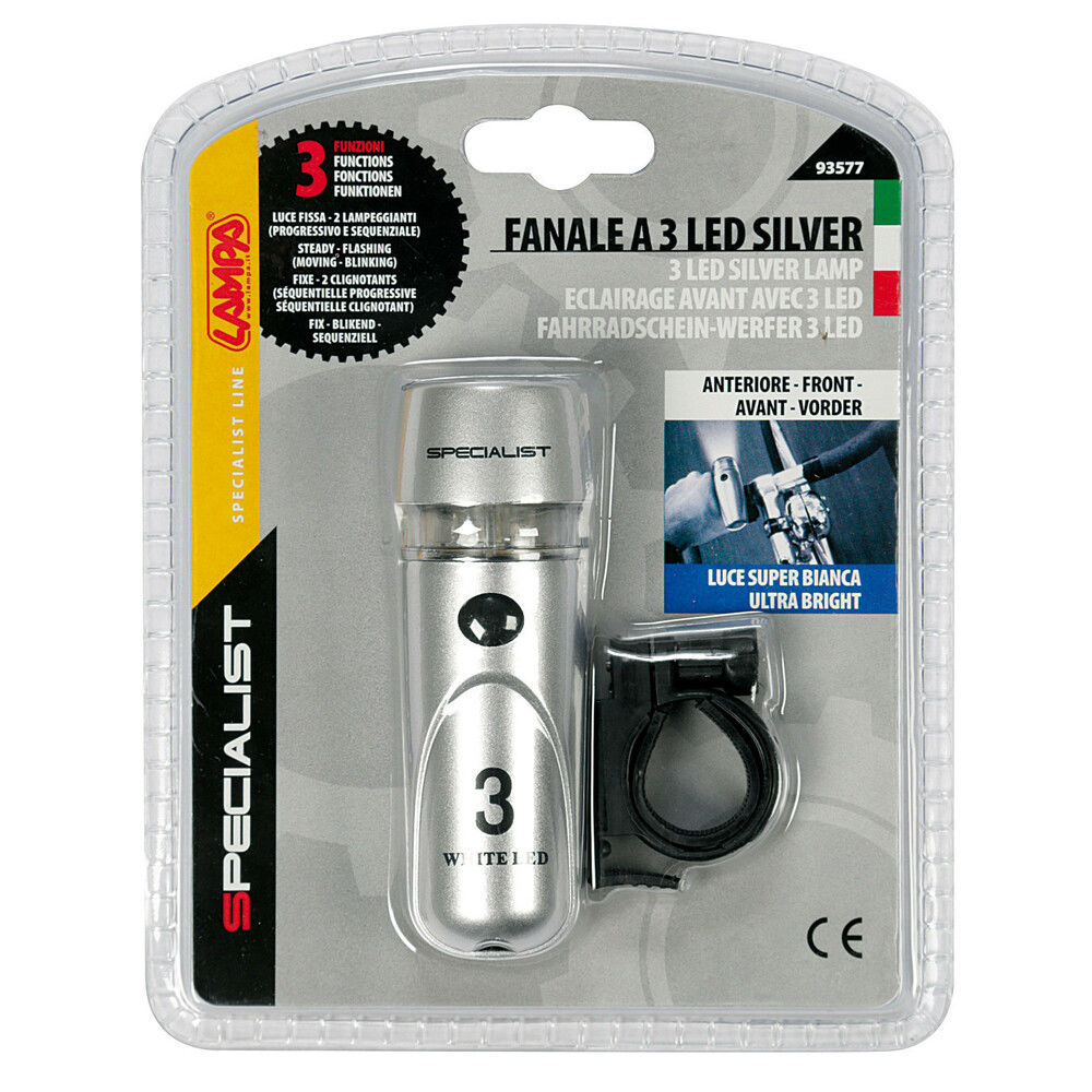 FANALE ANTERIORE SILVER 3 LEDLampa