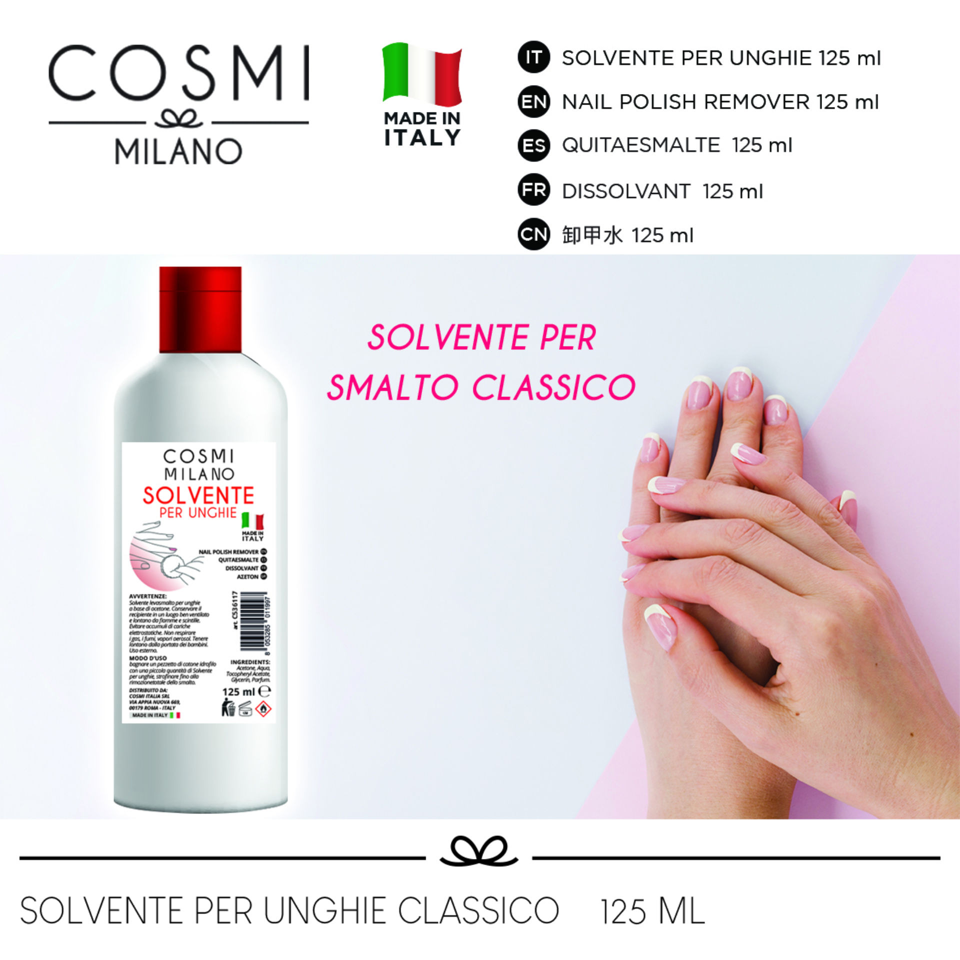 COSMI LEVASMALTO 100% ACETONE 120MLCosmi