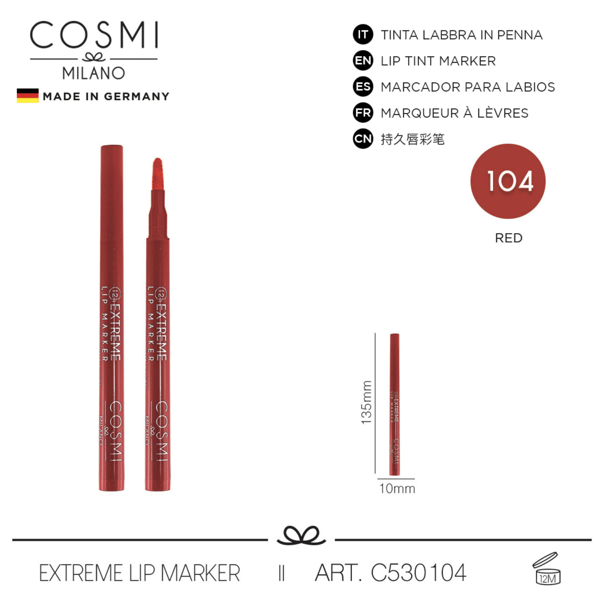 COSMI EXTREME LIP MARKER N.104Cosmi