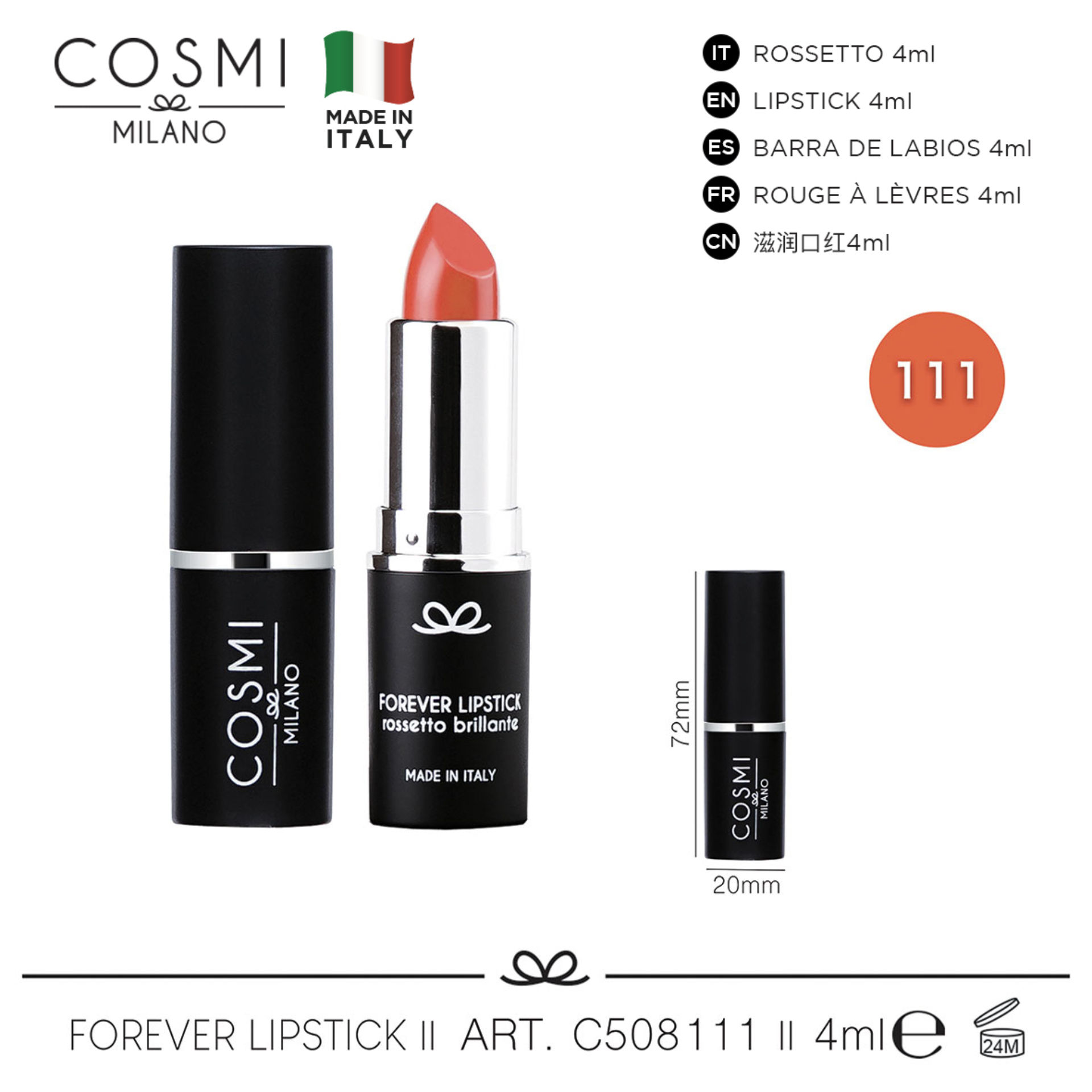 COSMI FOREVER LIPSTICK  N.111Cosmi