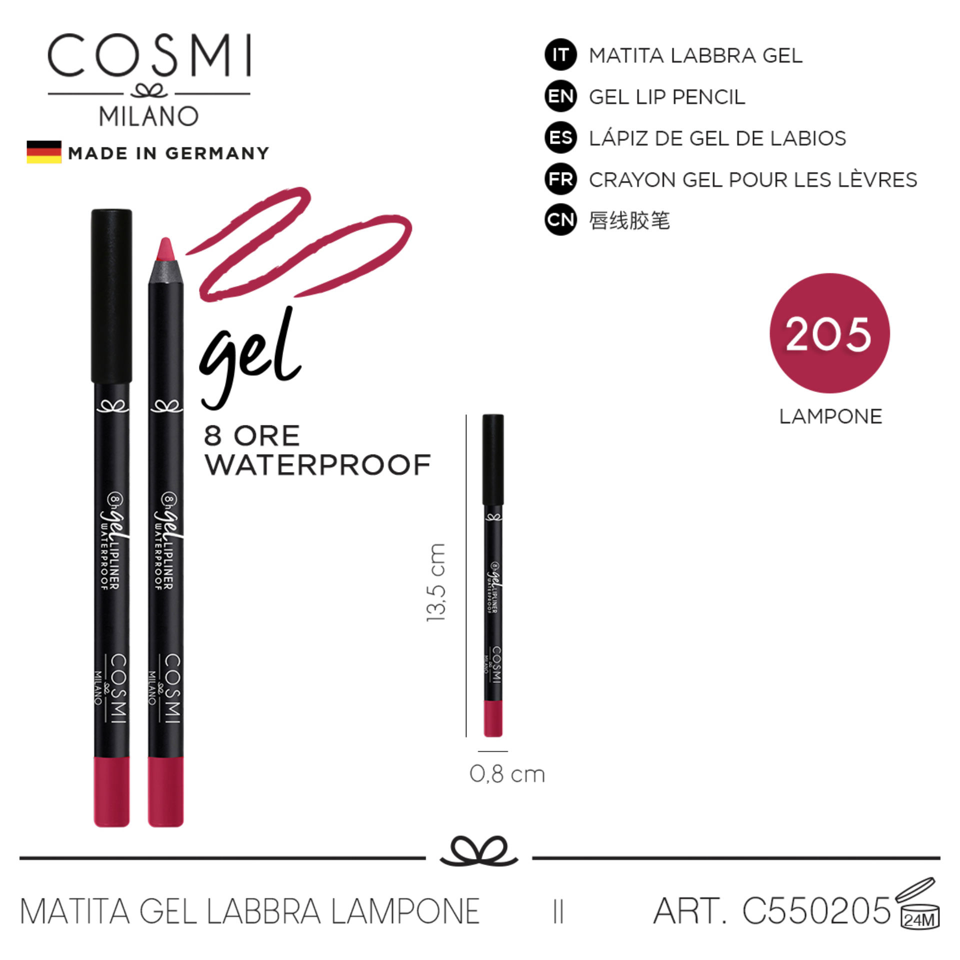 COSMI MATITA GEL LABBRA N.205Cosmi