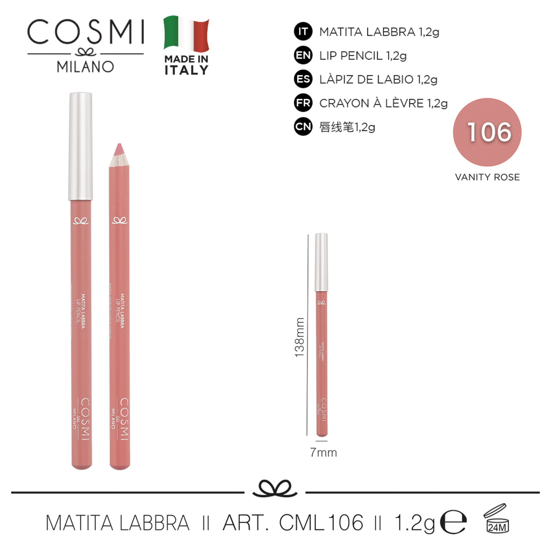 COSMI MATITA LABBRA N.106Cosmi