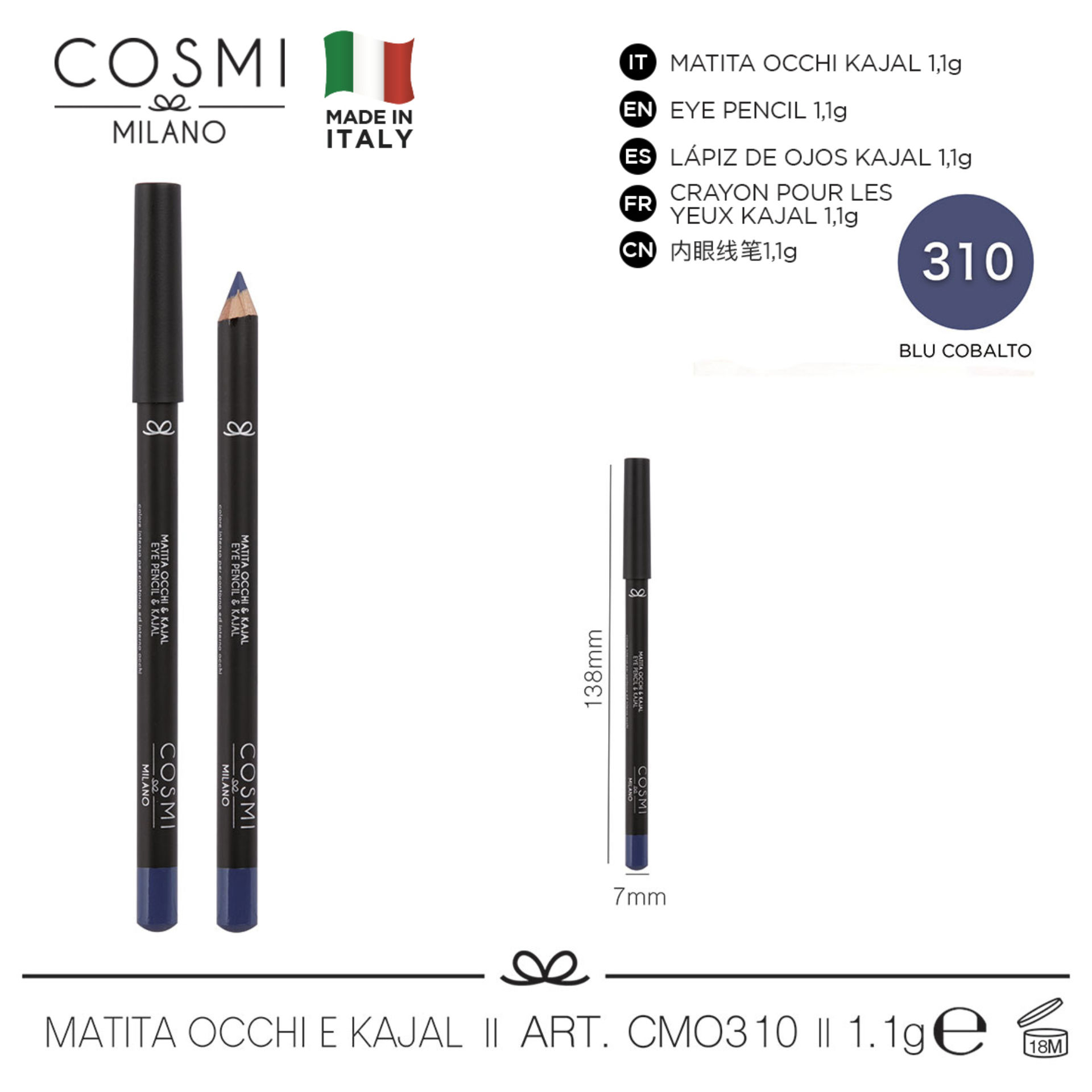 COSMI MATITA OCCHI AND KAJAL N.310Cosmi