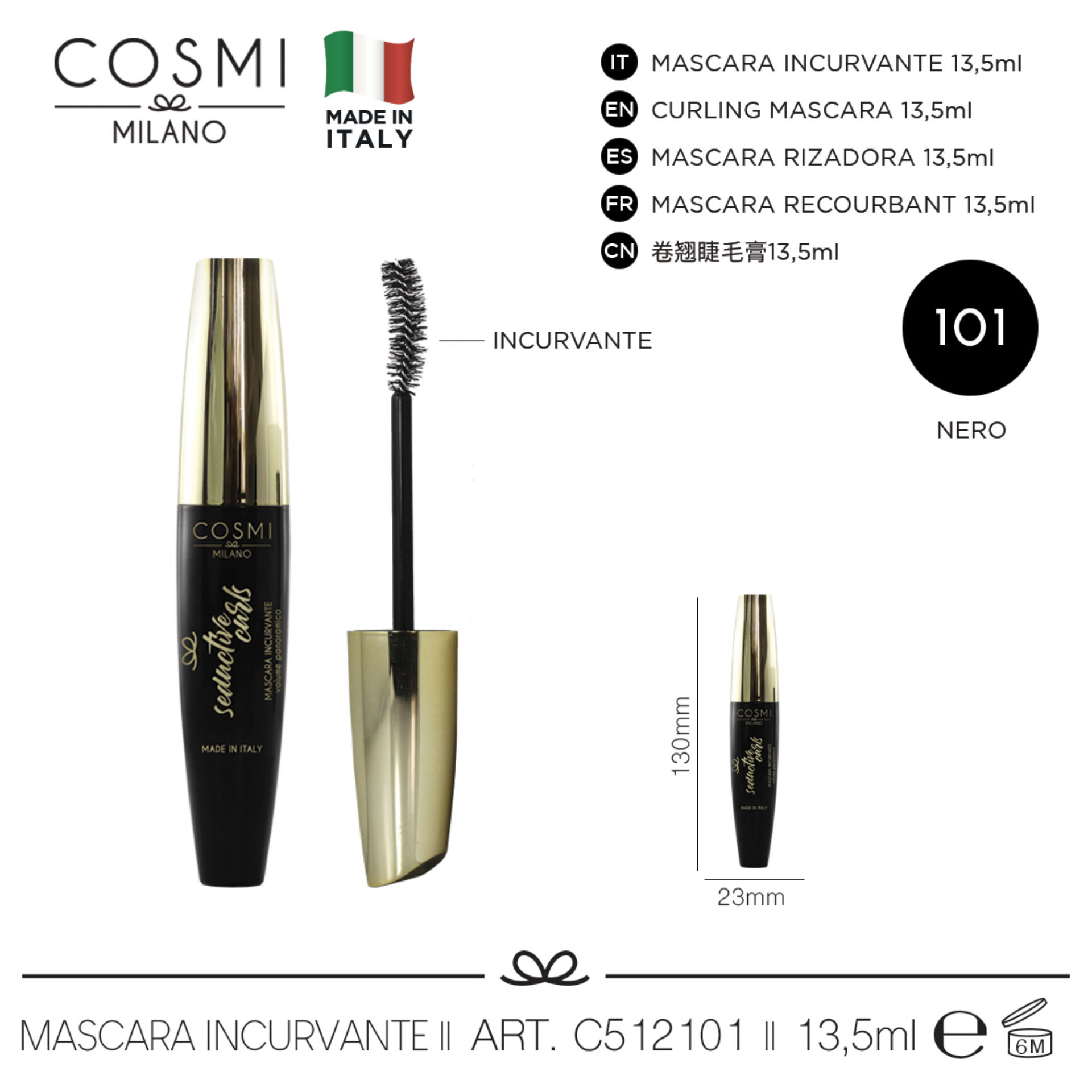 COSMI SEDUCTIVE CURLS MASCARACosmi