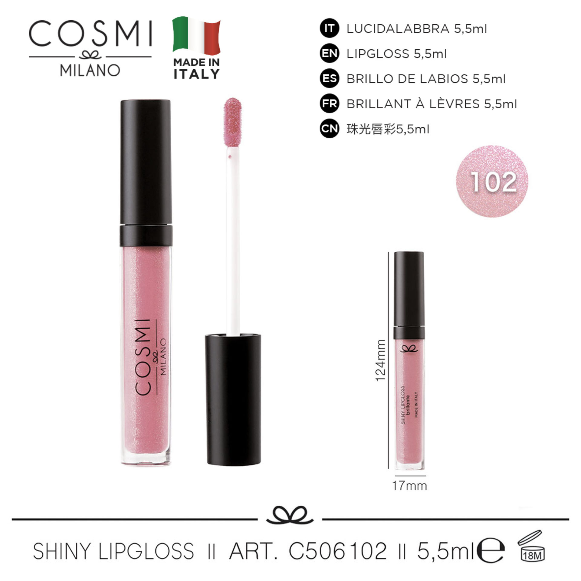 COSMI SHINY LIPGLOSS N.102Cosmi