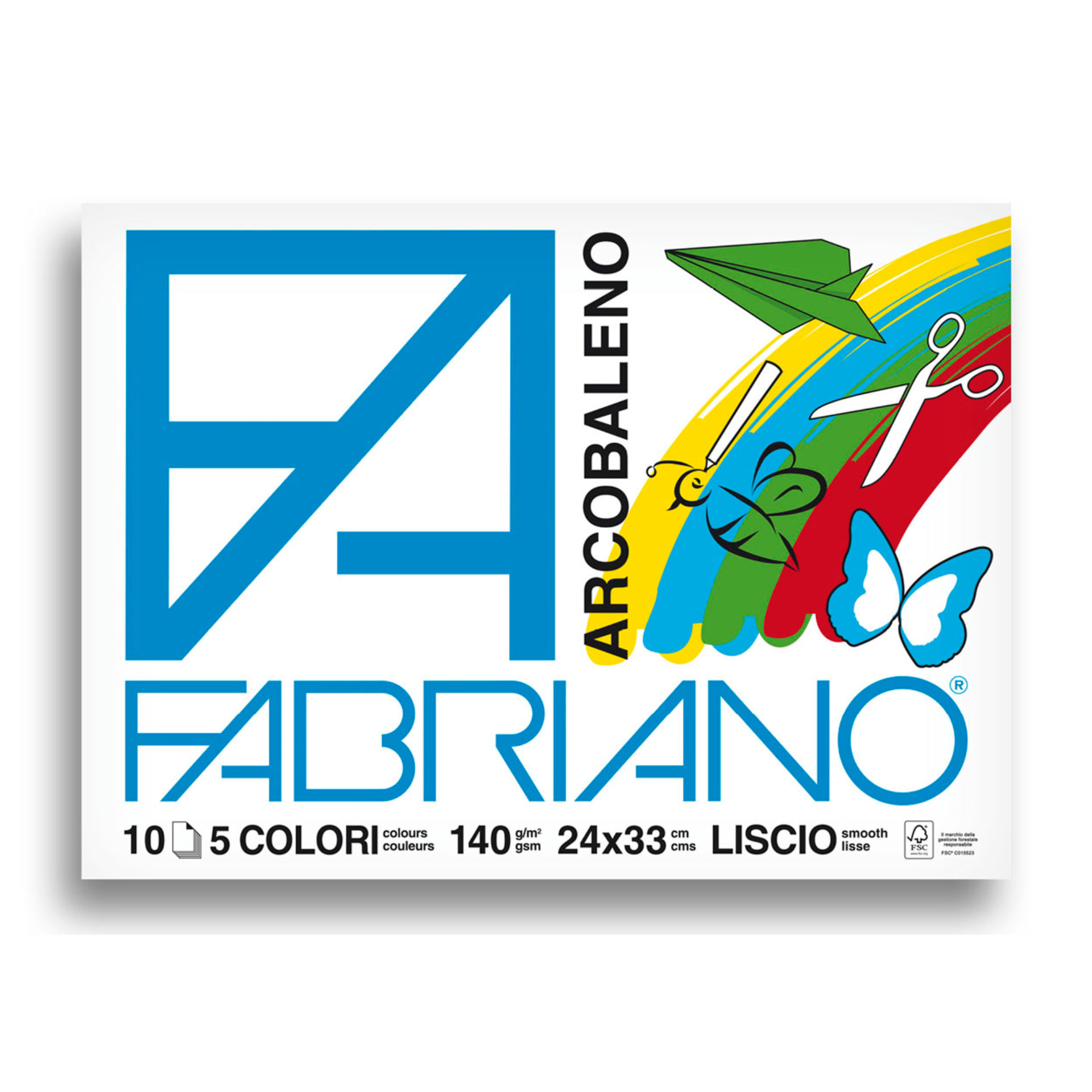 ALBUM FABRIANO ARCOBALENO 24X33 FG. 10 GR. 140Fabriano