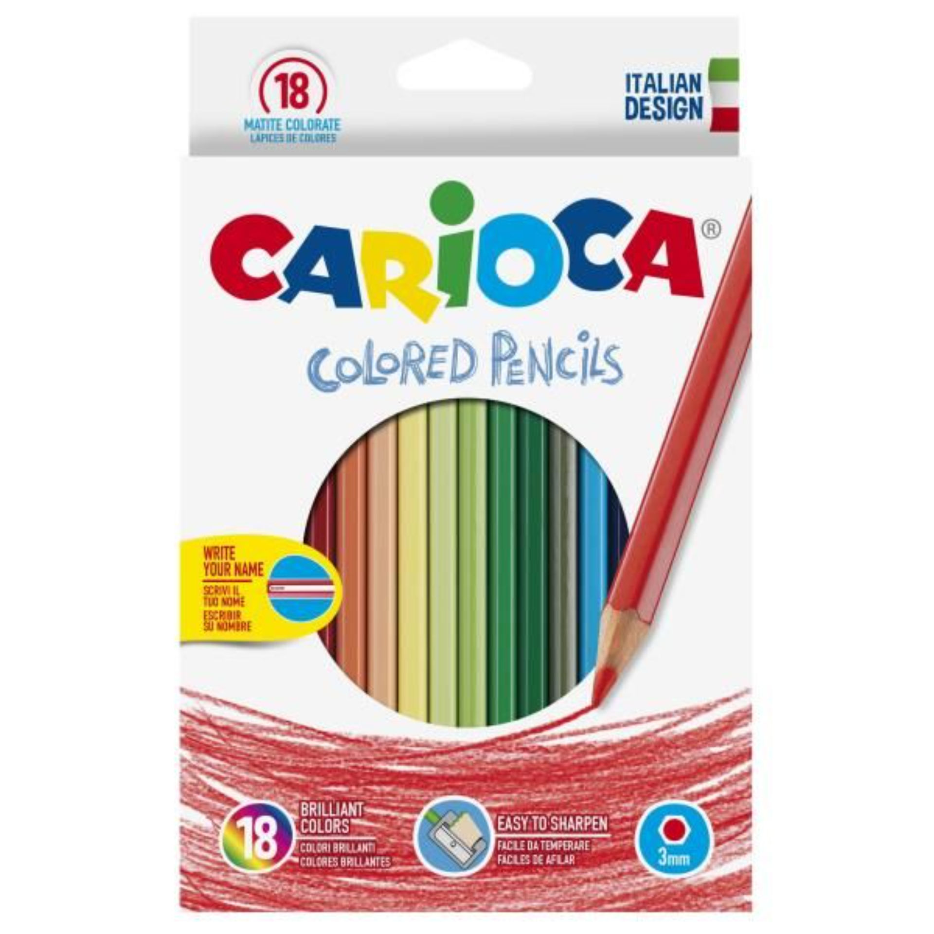 CARIOCA MATITE ESAGONALI COLORATE 18PZCarioca