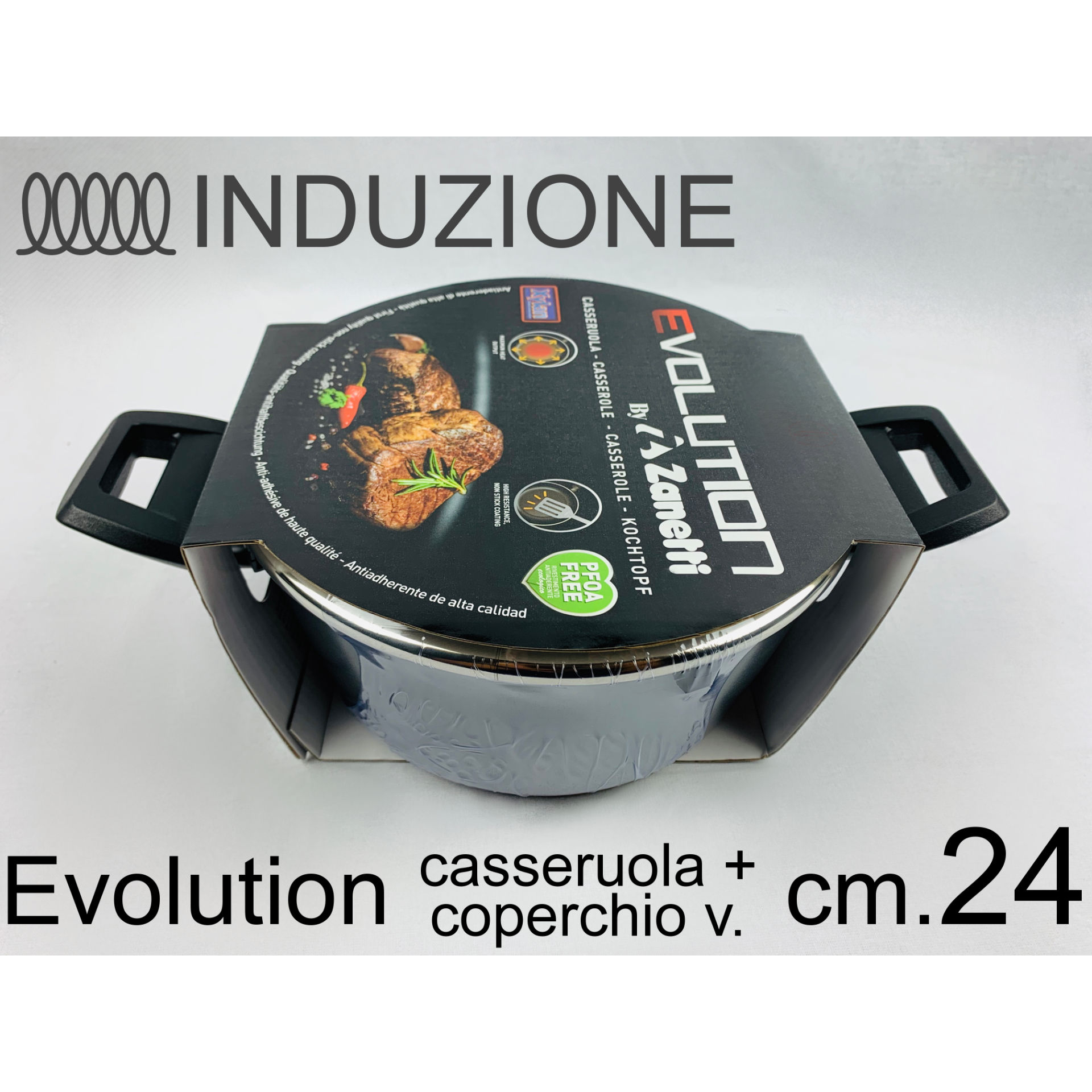 CASSERUOLA CM 24 EVOLUTION C/COP.Zanetti