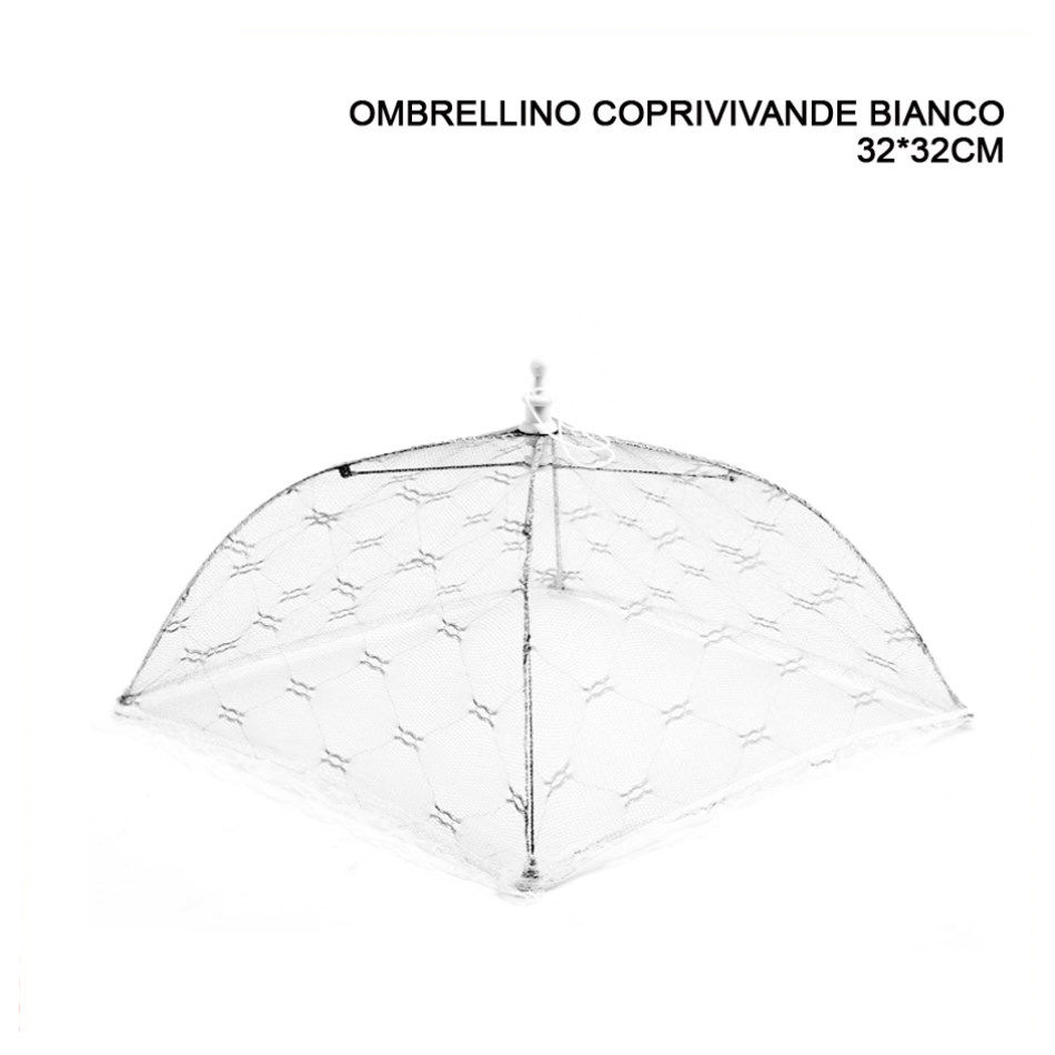 DC CASA OMBRELLINO COPRIVIVANDE BIANCO 32X32CMDc