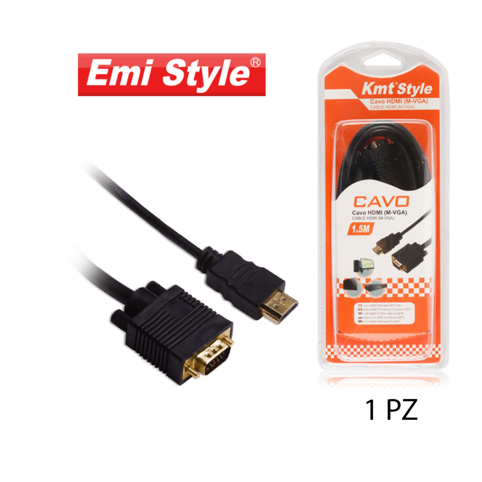 EMI STYLE CAVO HDMI (M-VGA) 1.5MEmi Style