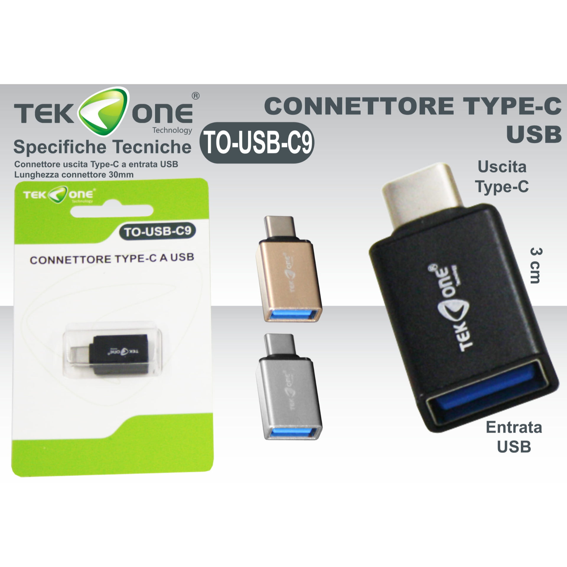 CONNETTORE TYPE-C/USBTekone