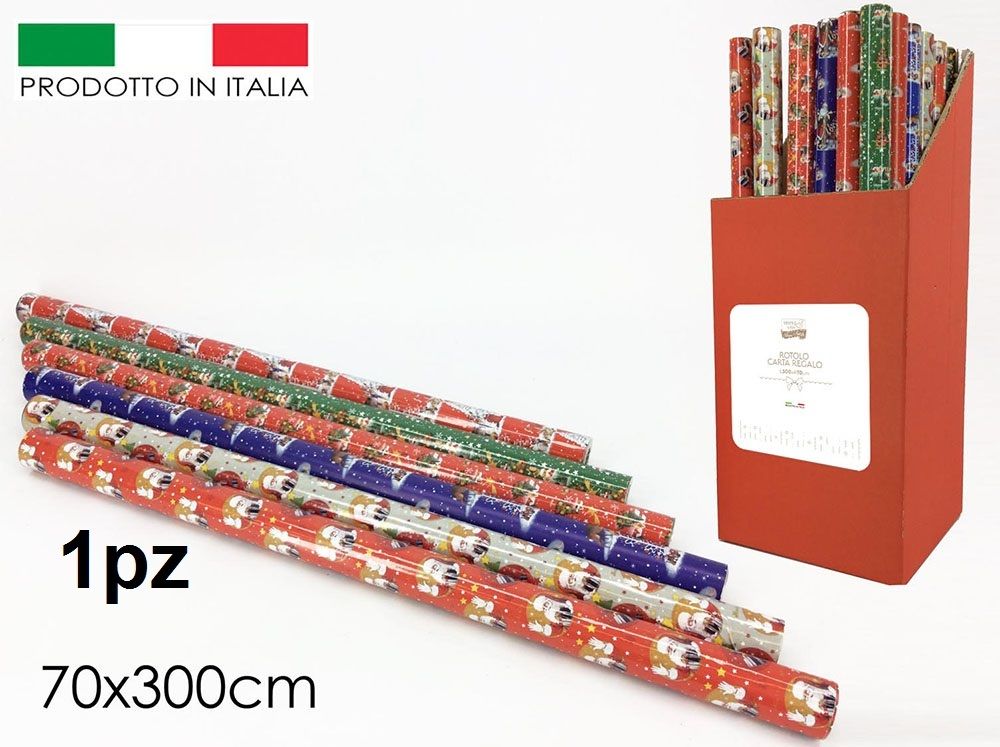 ROTOLO CARTA REGALO 70X300 6 ASSLeoncast