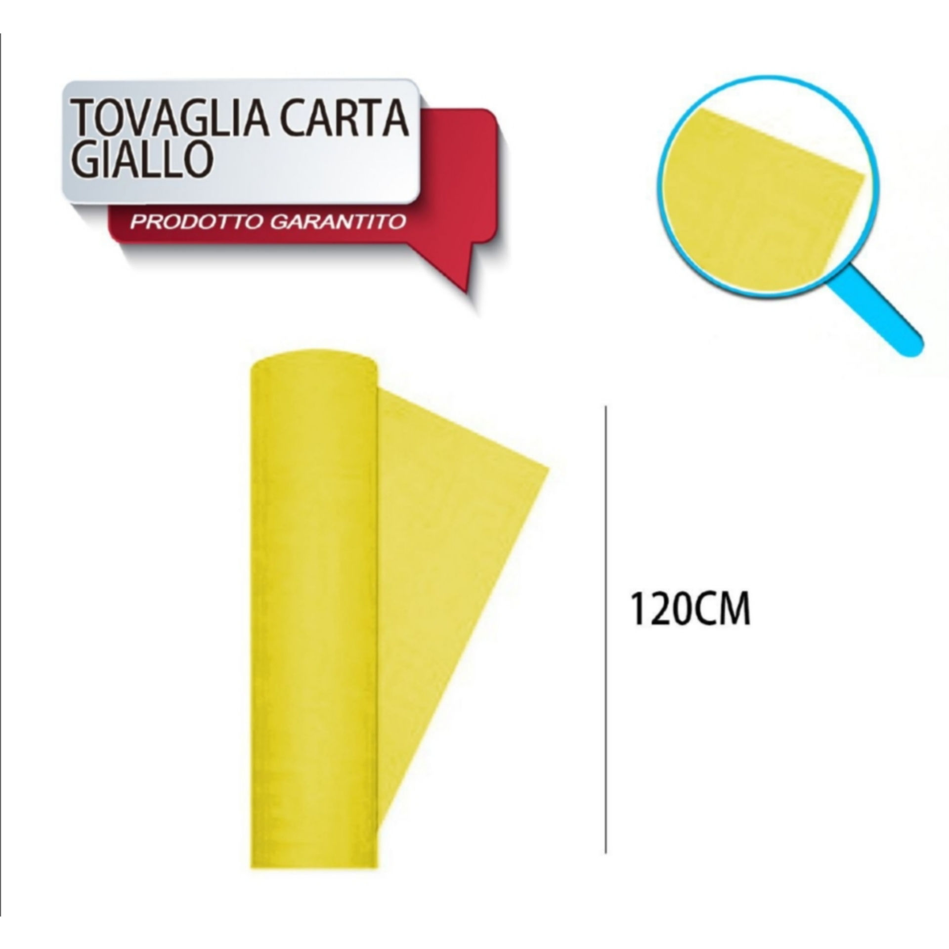 TOVAG CARTA ROTOLO MT 1,20X7 GIALLO DODopla