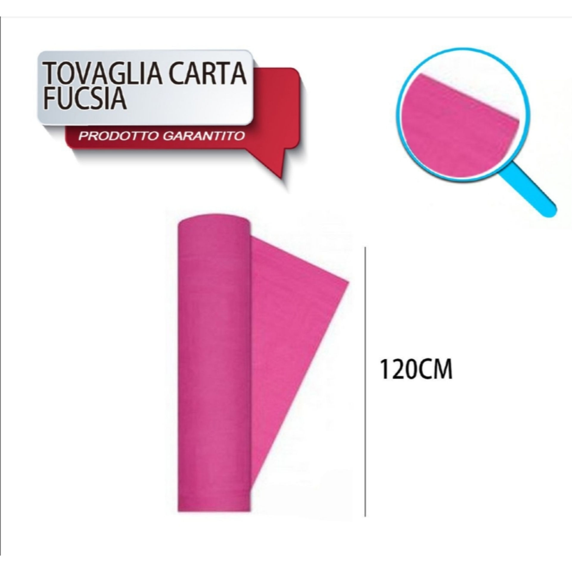 TOVAG CARTA ROTOLO MT 1,20X7 ROSA DODopla