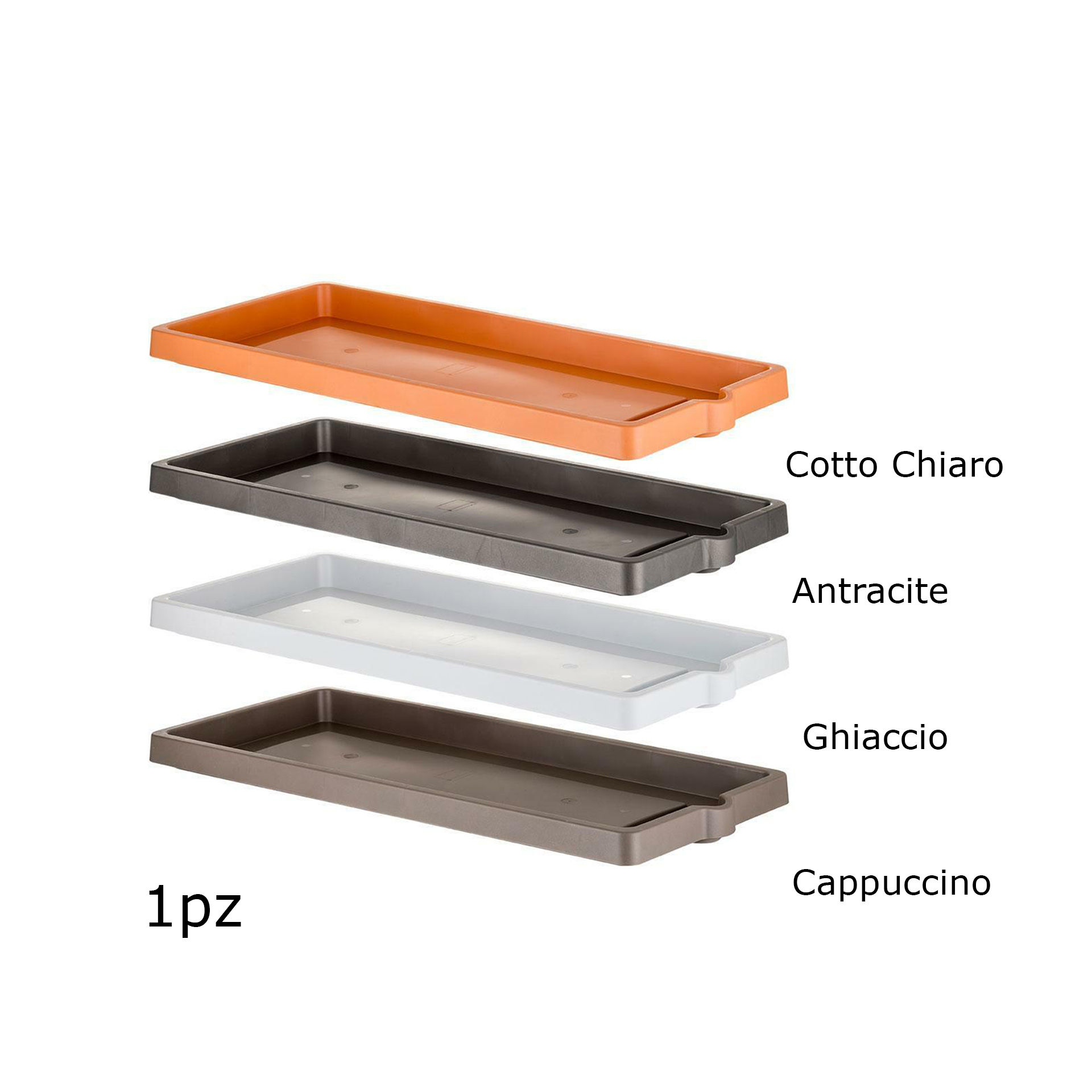 SOTTOVASO FIORIERA LEGNO CM100  ANTRACITEBama