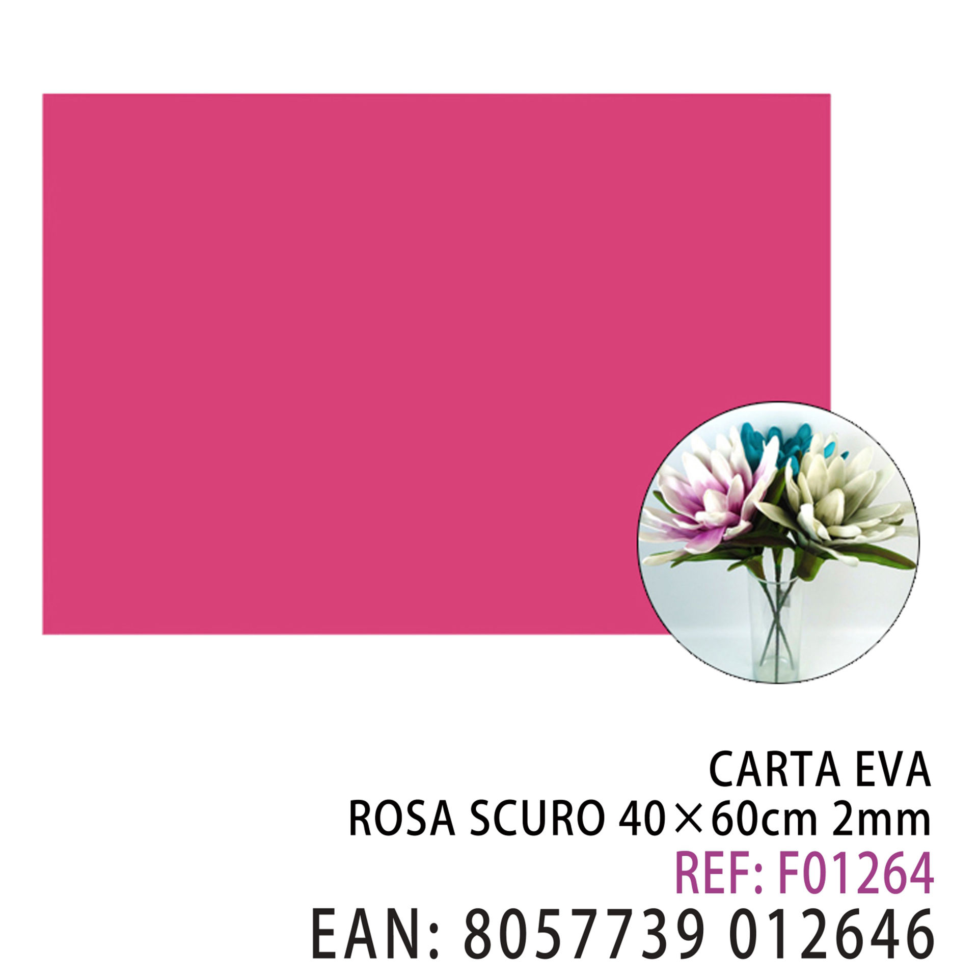 EVA ROSA SCURO 40*60CM*2MMDz