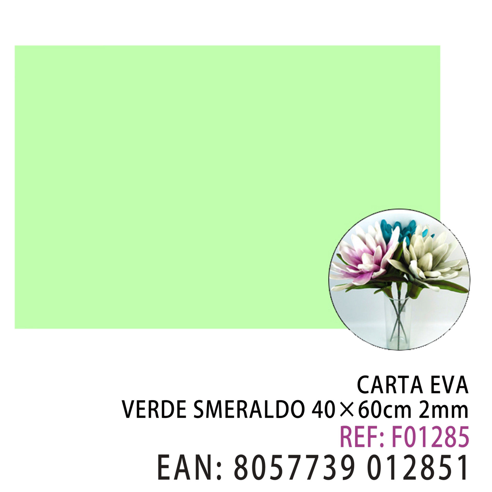 EVA VERDE SMERALDO 40*60CM*2MMDz