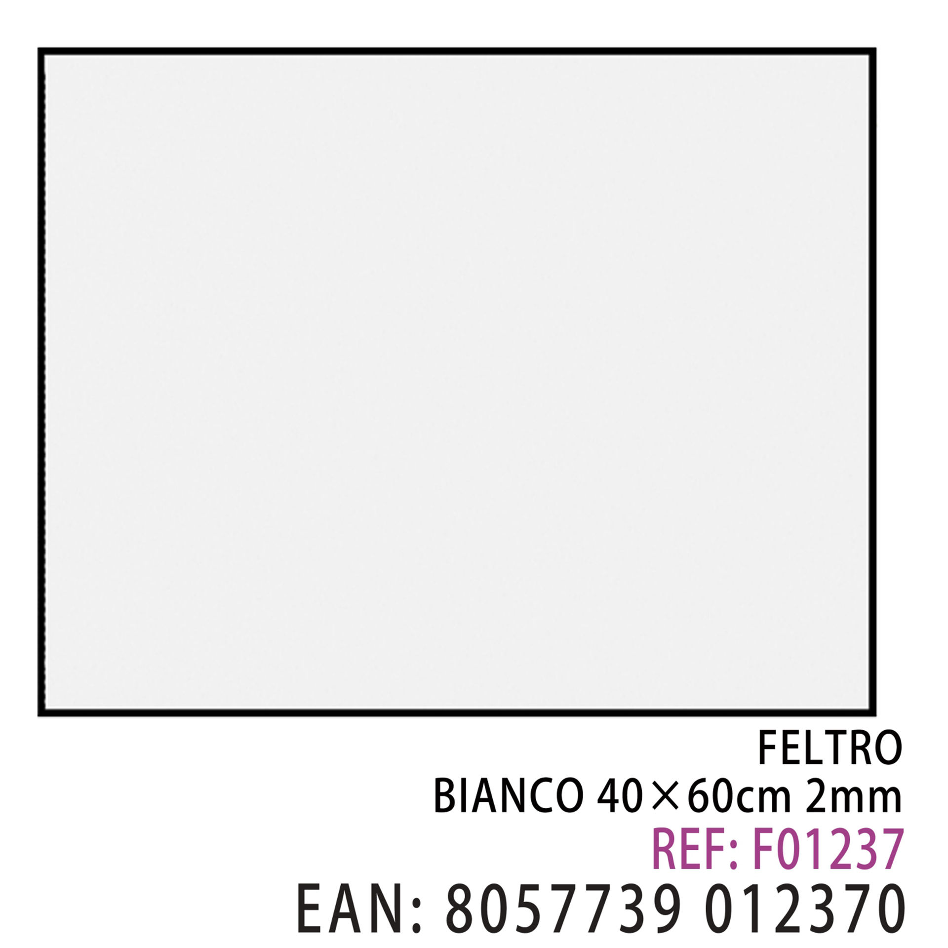 FELTRO BIANCO 40*60CM*2MMDz