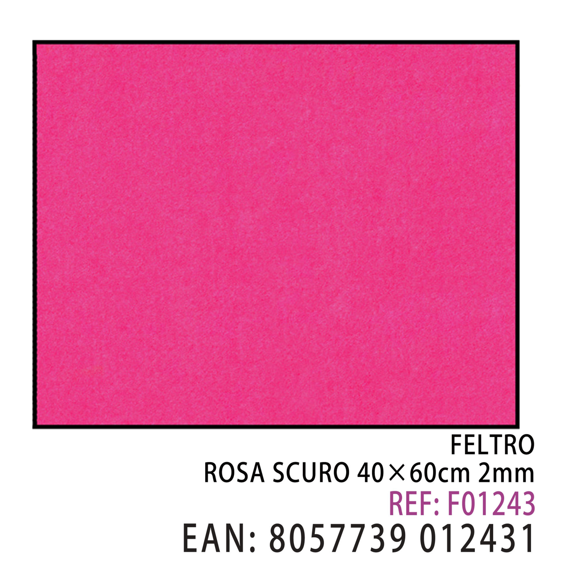 FELTRO ROSA SCURO 40*60CM*2MMDz