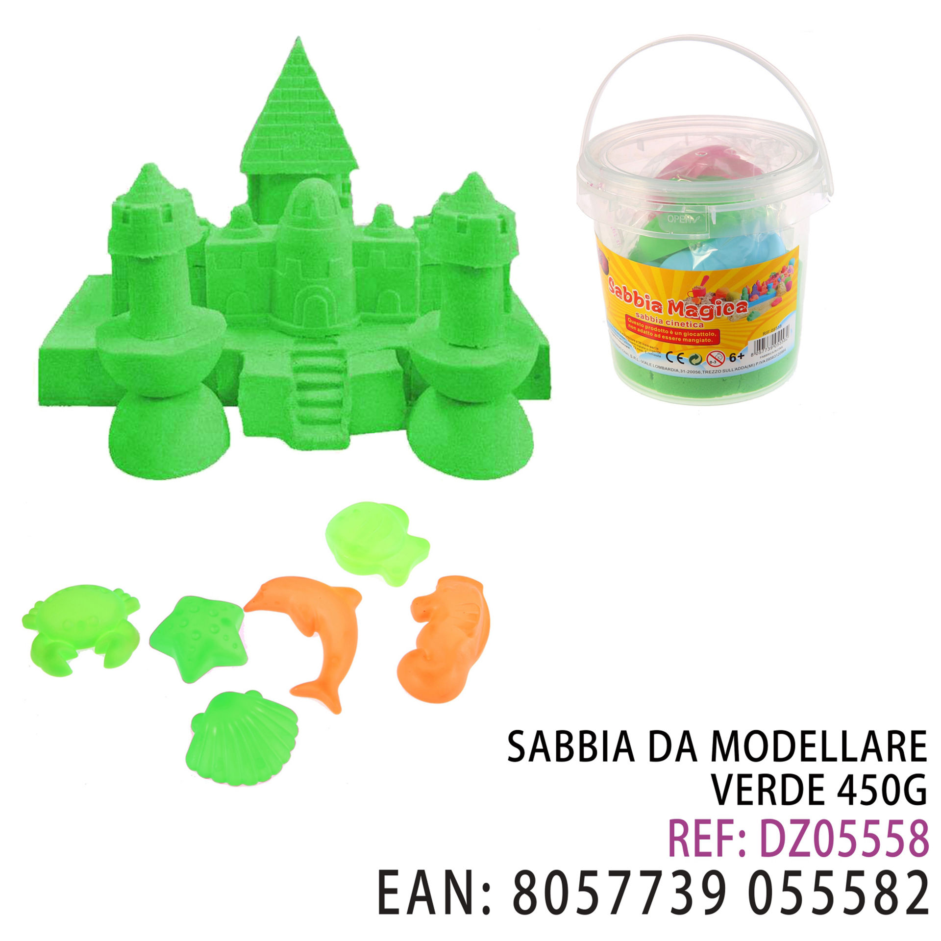 SABBIA DA MODELLARE VERDE 450GDz