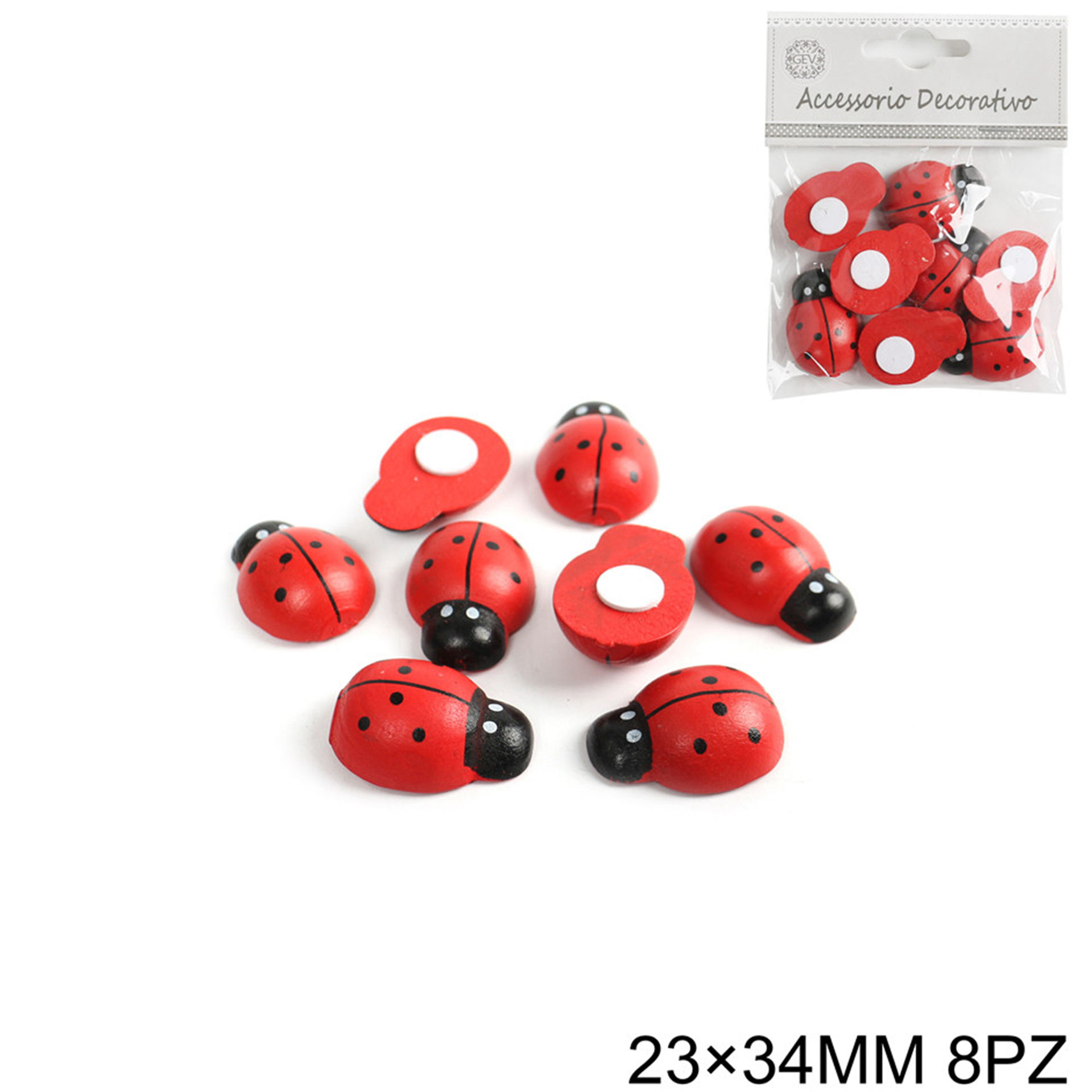 ADESIVO COCCINELLA 23*34MM 8PCGev