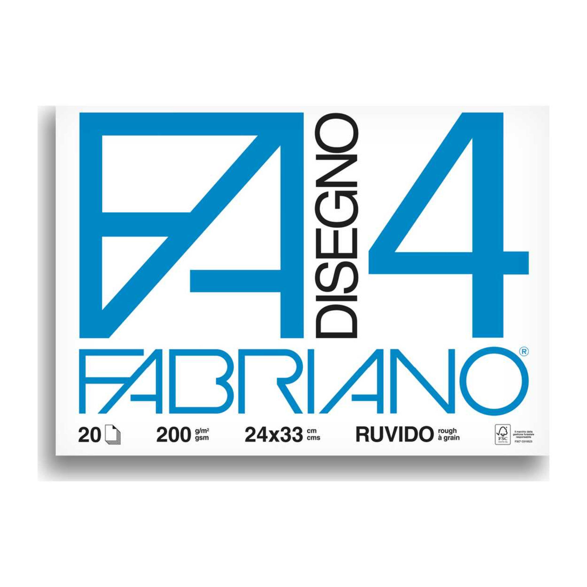 BLOCCO FABRIANO  597 - F4 24X33 FG.20 RUVIDOFabriano