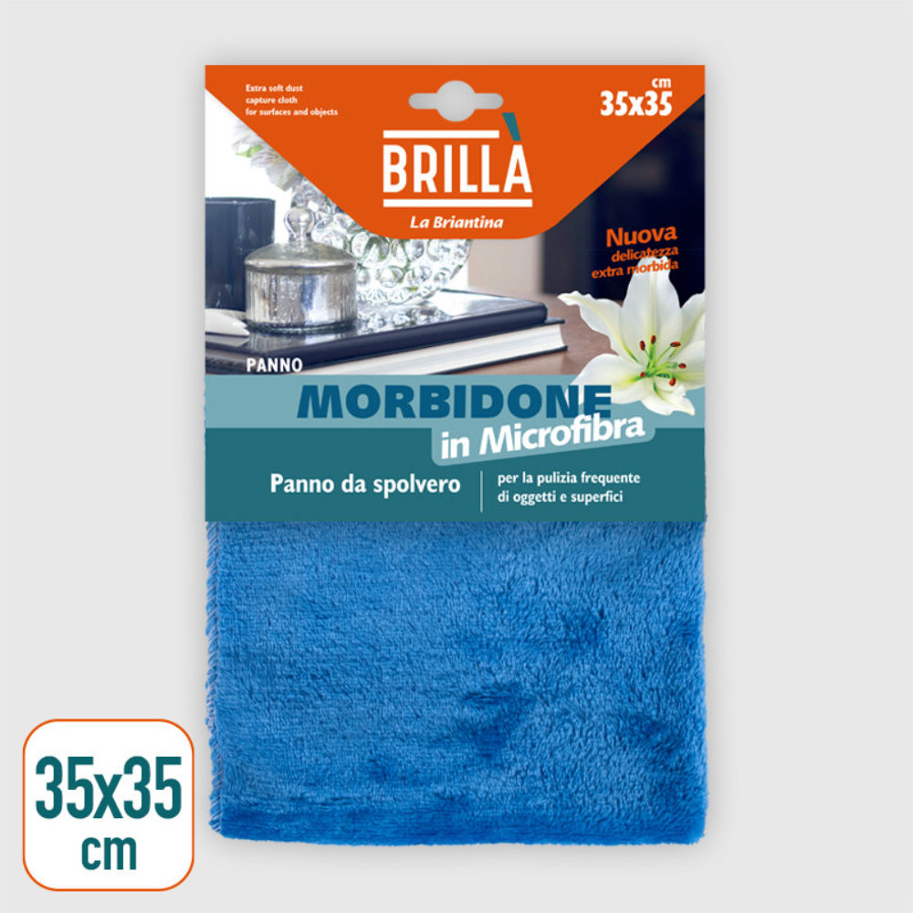 PANNO MORBIDONE - COLORI ASSORTITI - 35x35CMBriantina