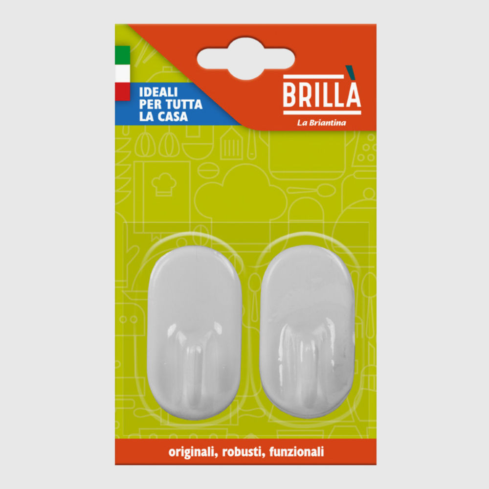 GANCI IN PLASTICA ELISSE - 2PZBriantina