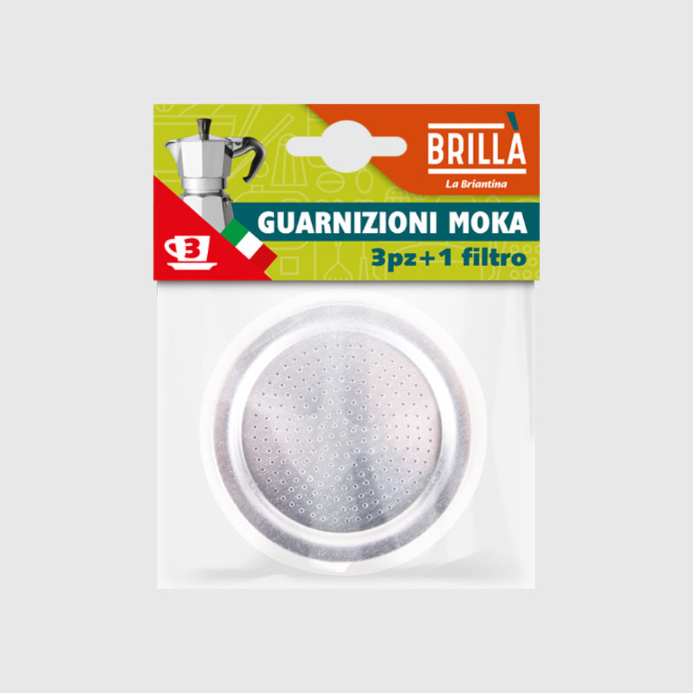 GUARNIZIONI 3TZ CON FILTRO MOKA 3PZ BLISTERBriantina
