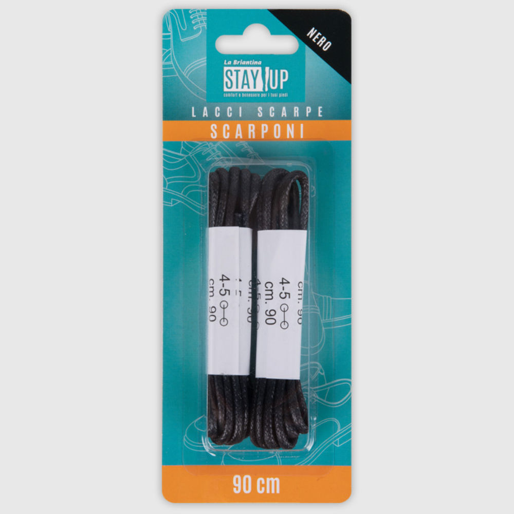 LACCI SCARPE TONDI - NERO - 90CMBriantina