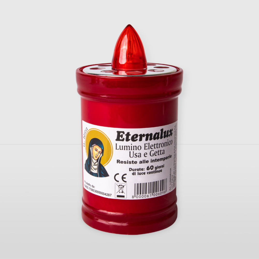 LUMINO ELETTRICO - ROSSO - 60 GIORNILa Briantina