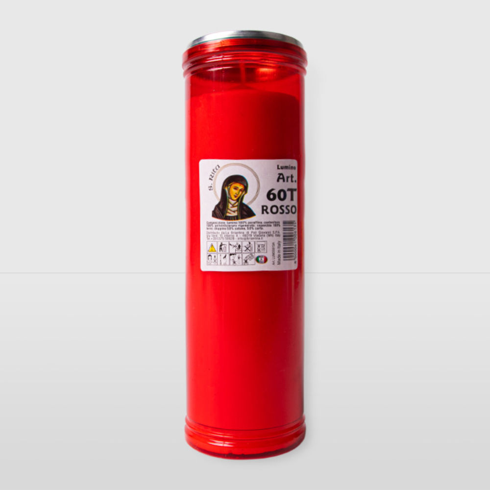 LUMINO CERA S,RITA - ROSSO - T60La Briantina