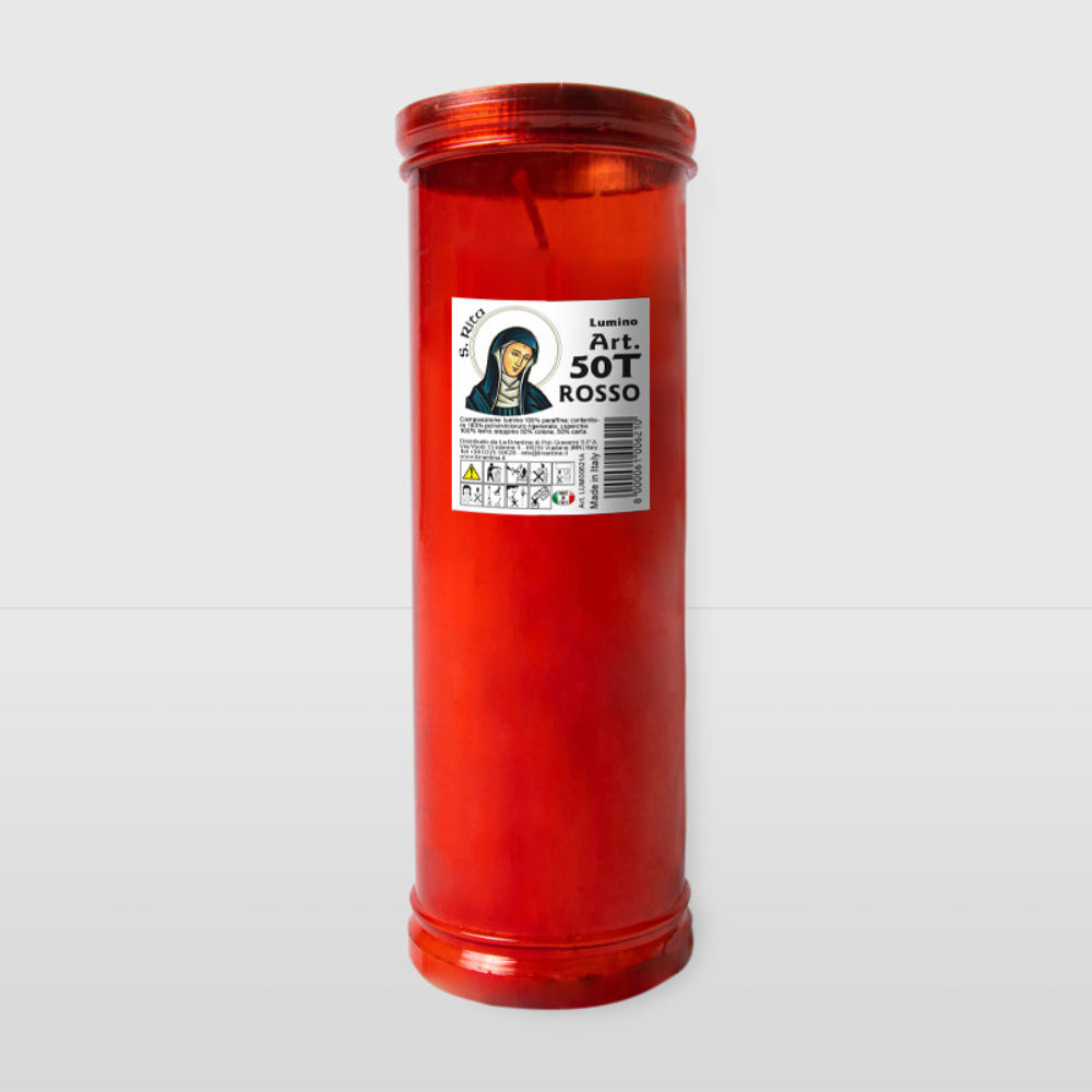 LUMINO CERA S,RITA - ROSSO - T50La Briantina