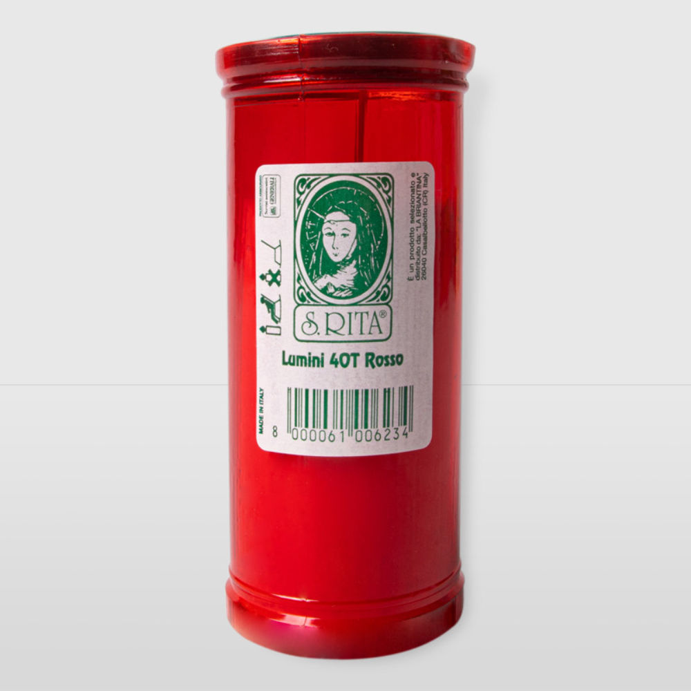 LUMINO CERA S,RITA - ROSSO - T40La Briantina