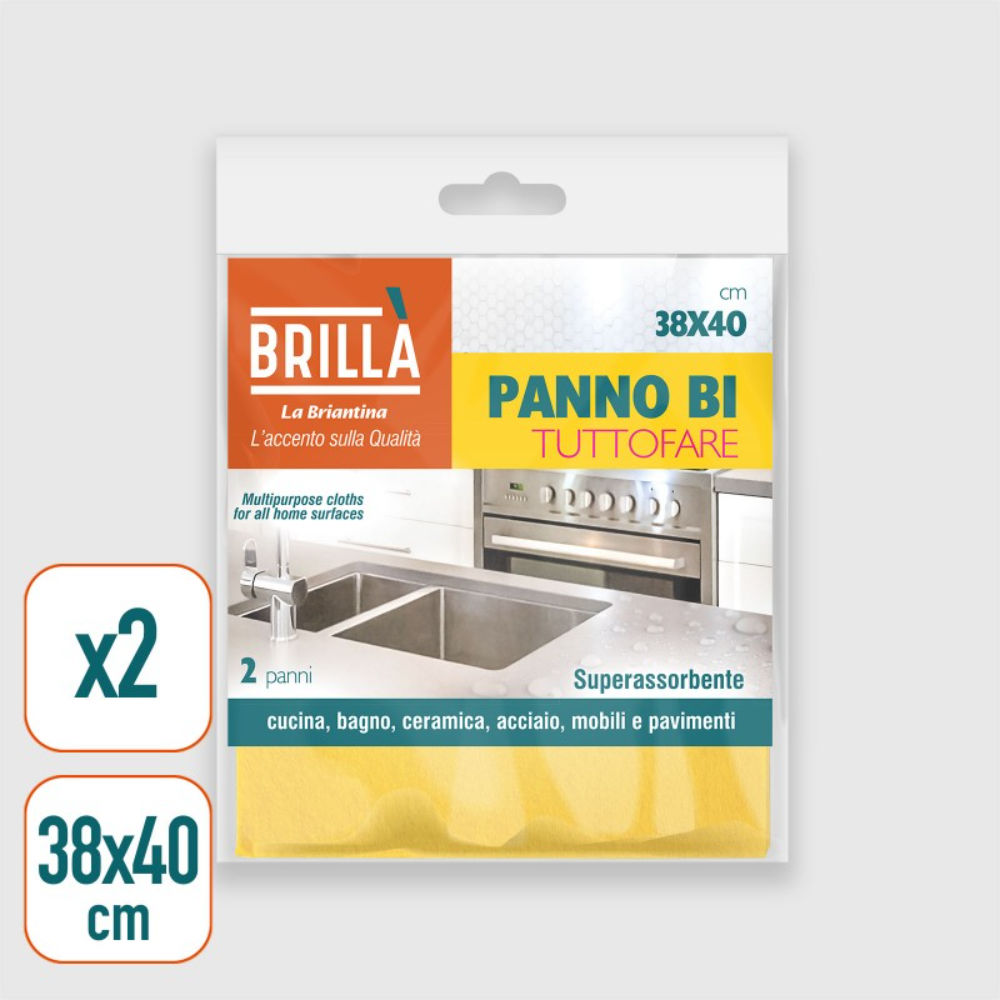 PANNI BI MULTIUSO 38x40CM - 2PZBriantina