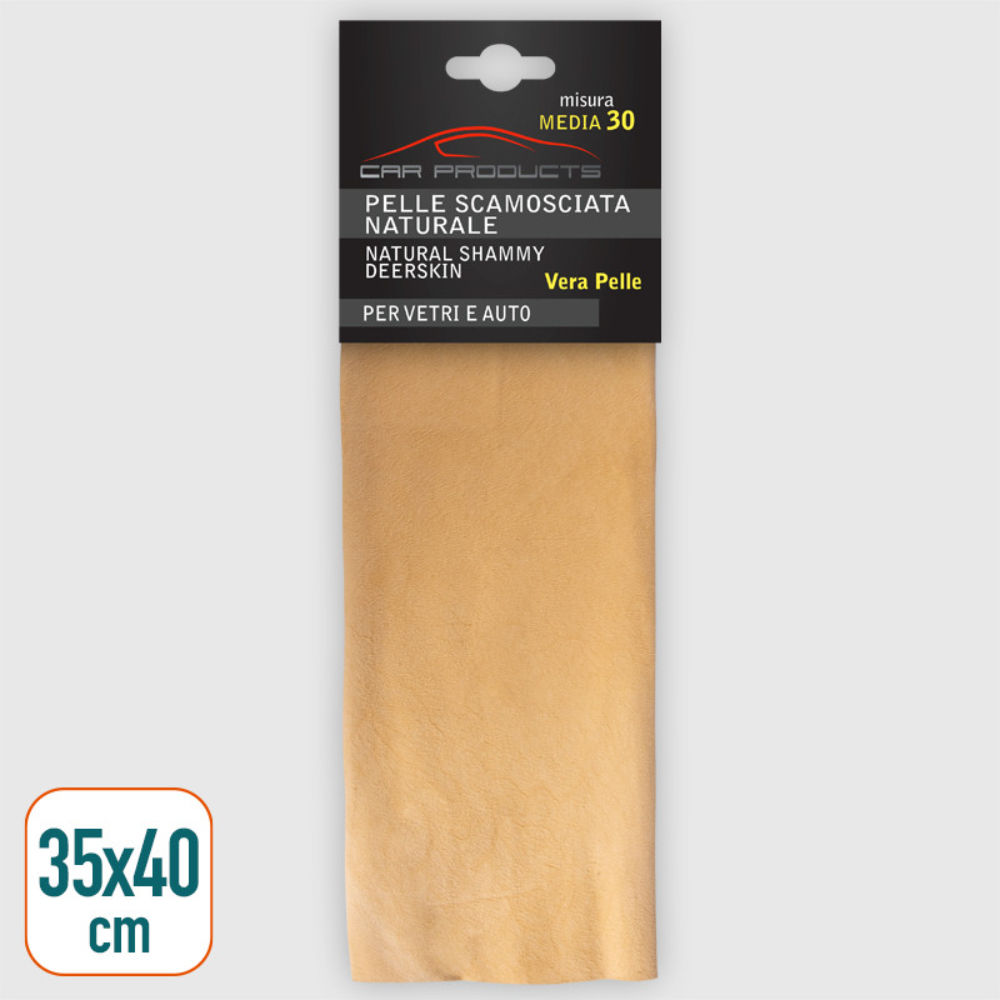 Panno per Auto in Pelle Daino - 35x40cmLa Briantina