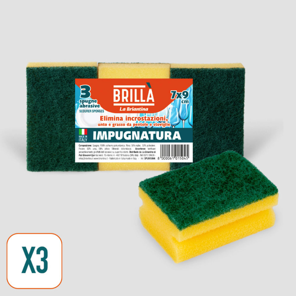 SPUGNE ABRASIVE SALVADITA - 3PZBriantina