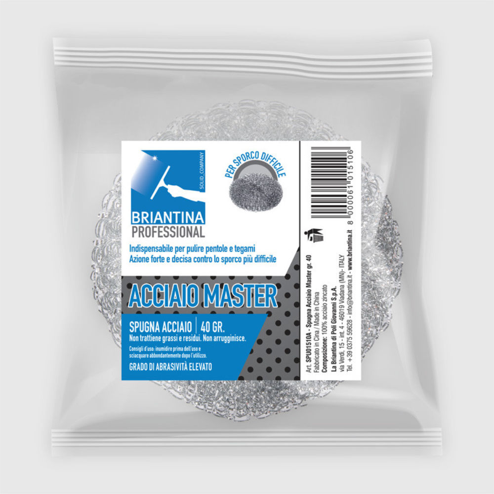 SPUGNA ACCIAIO MASTER - 40GBriantina