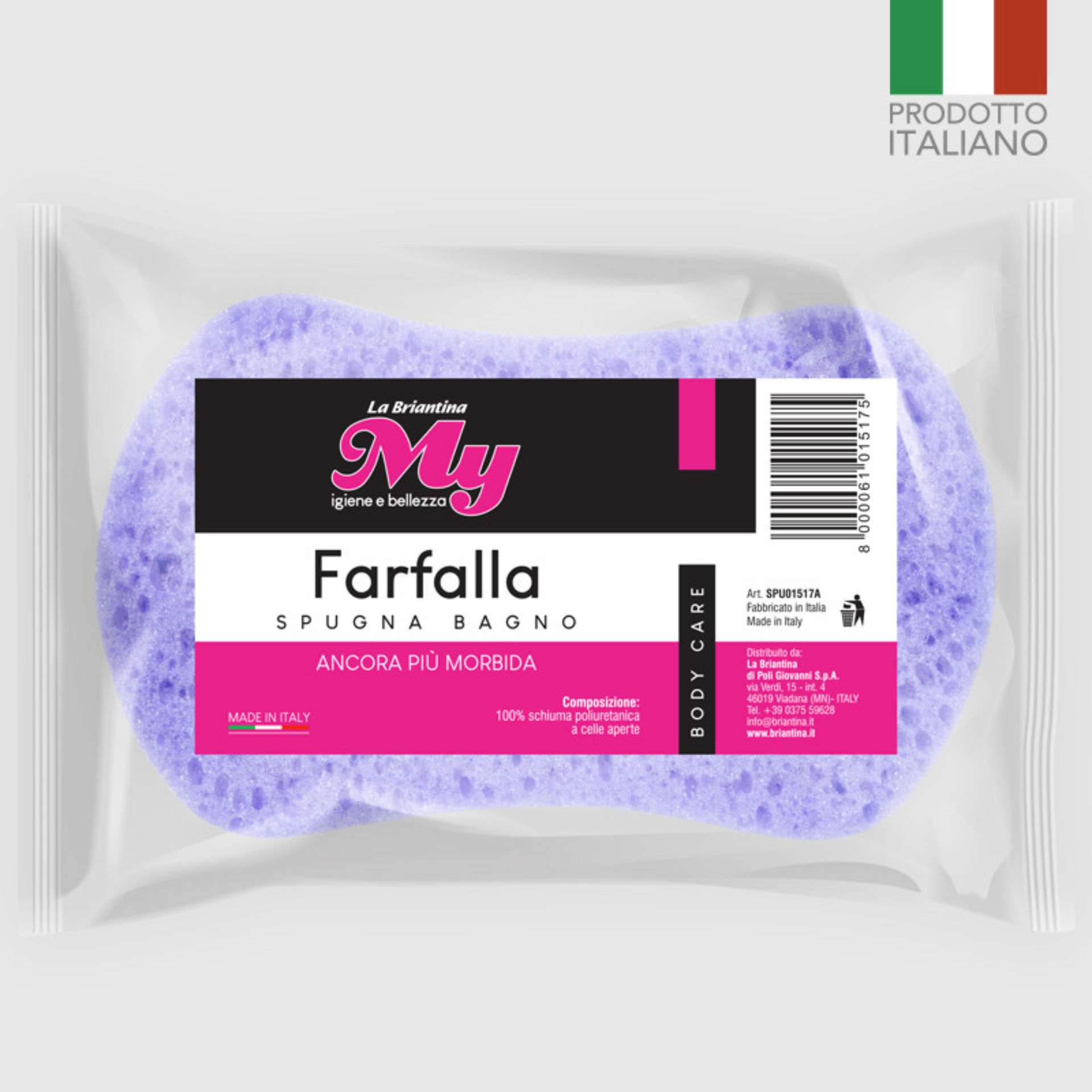 SPUGNA BAGNO FARFALLAL3c
