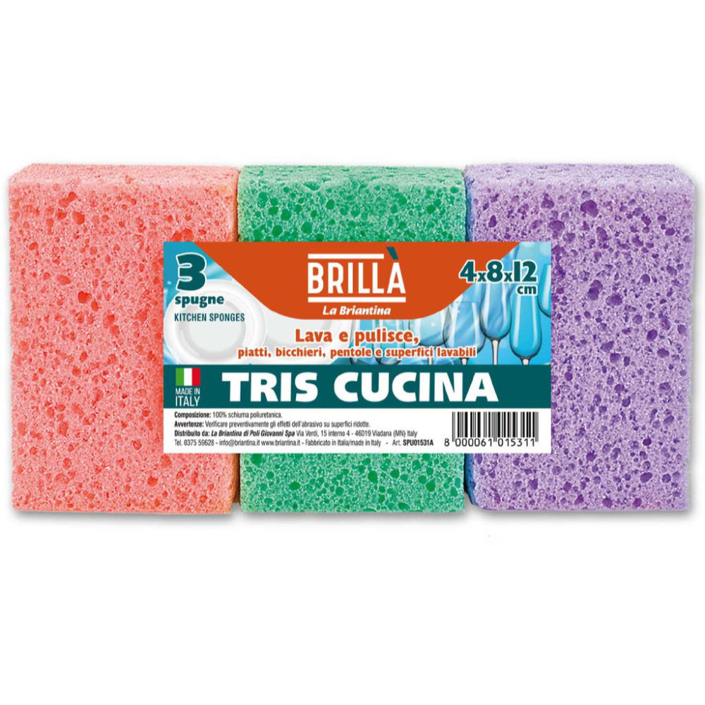 SPUGNE TRIS CUCINA - 3PZBriantina